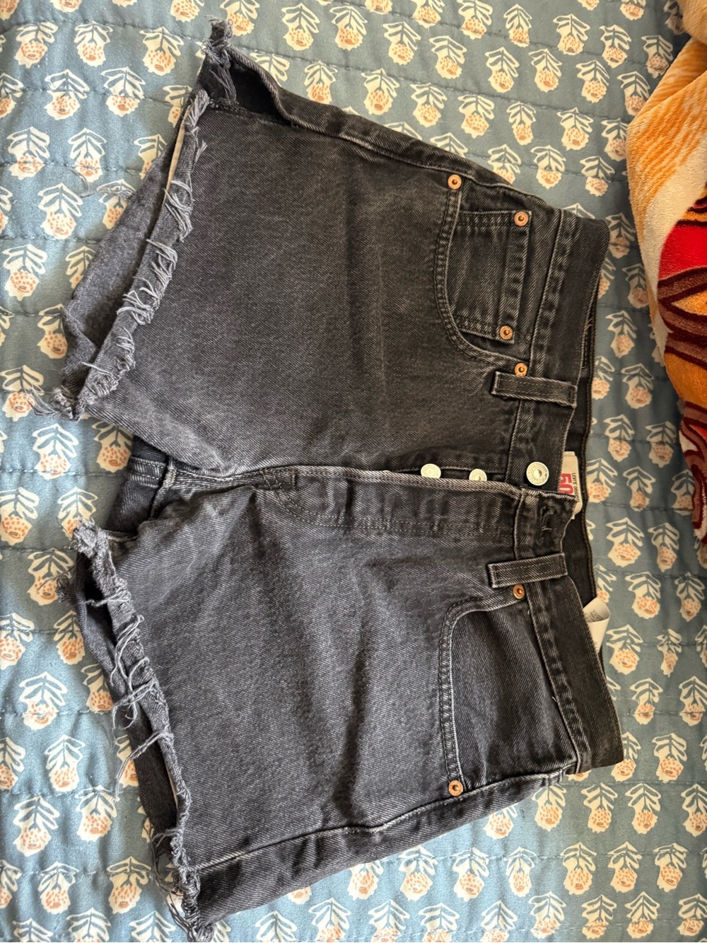 Levi's Black Denim Shorts